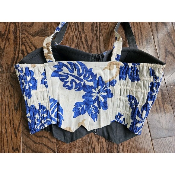 Vintage Sweet Lady Bustier, Sarong / Wrap Around Skirt Set Sz L, W/Scarf NWT - Picture 7 of 16